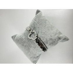 Gümüş Kalp Desenli Bileklik